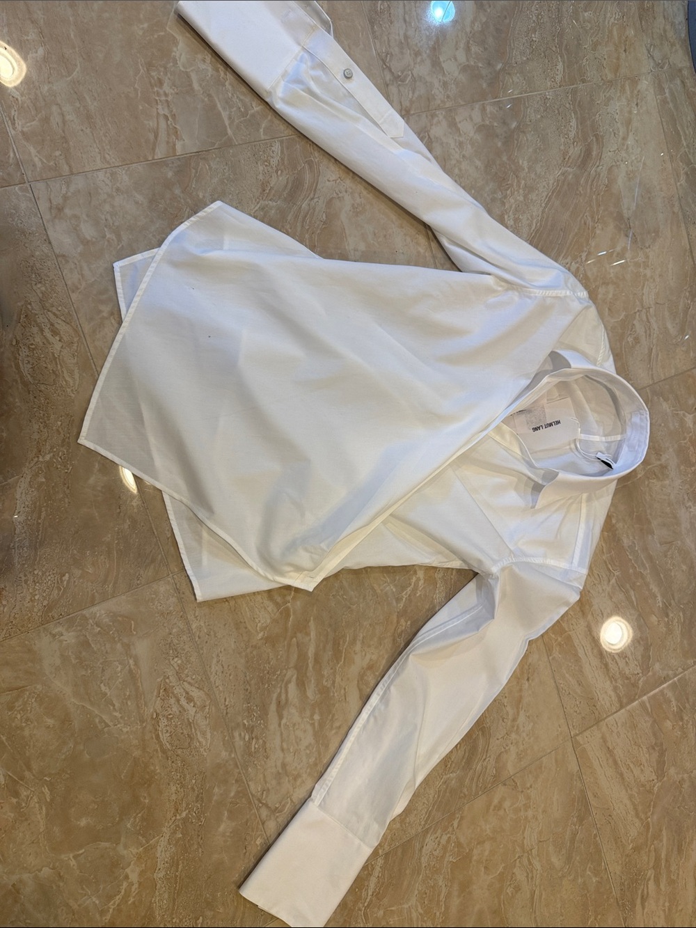 HELMUT LANG Crisp White Shirt WRAP AROUND BRAND NEW WITH TAGS